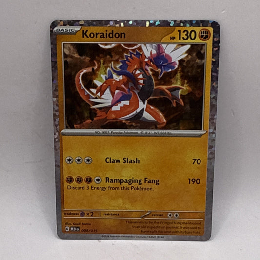 2025 McDonald’s Pokémon Dragon Discovery - M24EN - Koraidon HOLO 008/015 LP