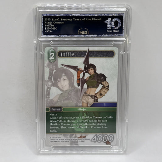 Final Fantasy Yuffie - 25-049C - Tears of the Planet Graded 10 Gem Mint Card