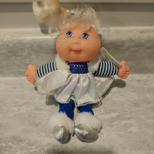 Vintage 1995 Mattel Cabbage Patch Kids Snow Angel 8" Plush Mini Doll