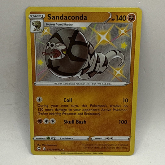 Sandaconda - SV071/SV122 - Holo Rare - Shining Fates - SWSH Pokemon TCG LP Card