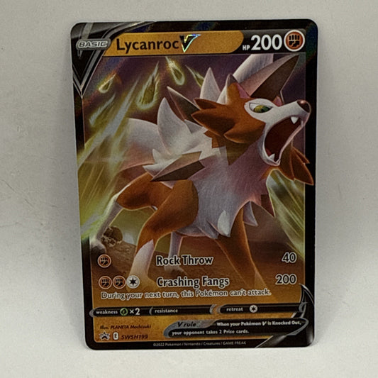 Lycanroc V SWSH199 Sword & Shield Promo Cards Pokemon LP Tcg Card