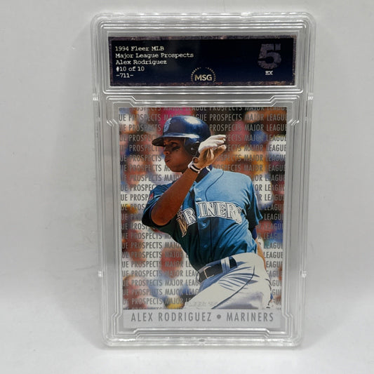 F111,910 1995 Fleer Major League Prospects #10 Alex Rodriguez MARINERS Graded 5