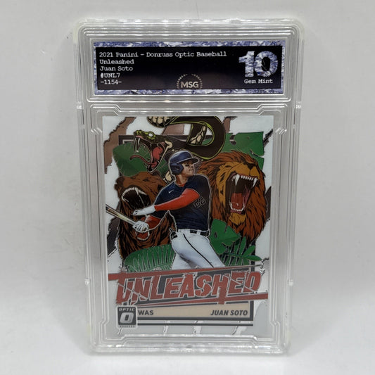 Juan Soto Unleashed 2021 Panini Donruss Optic Baseball #UNL7 Washington Graded