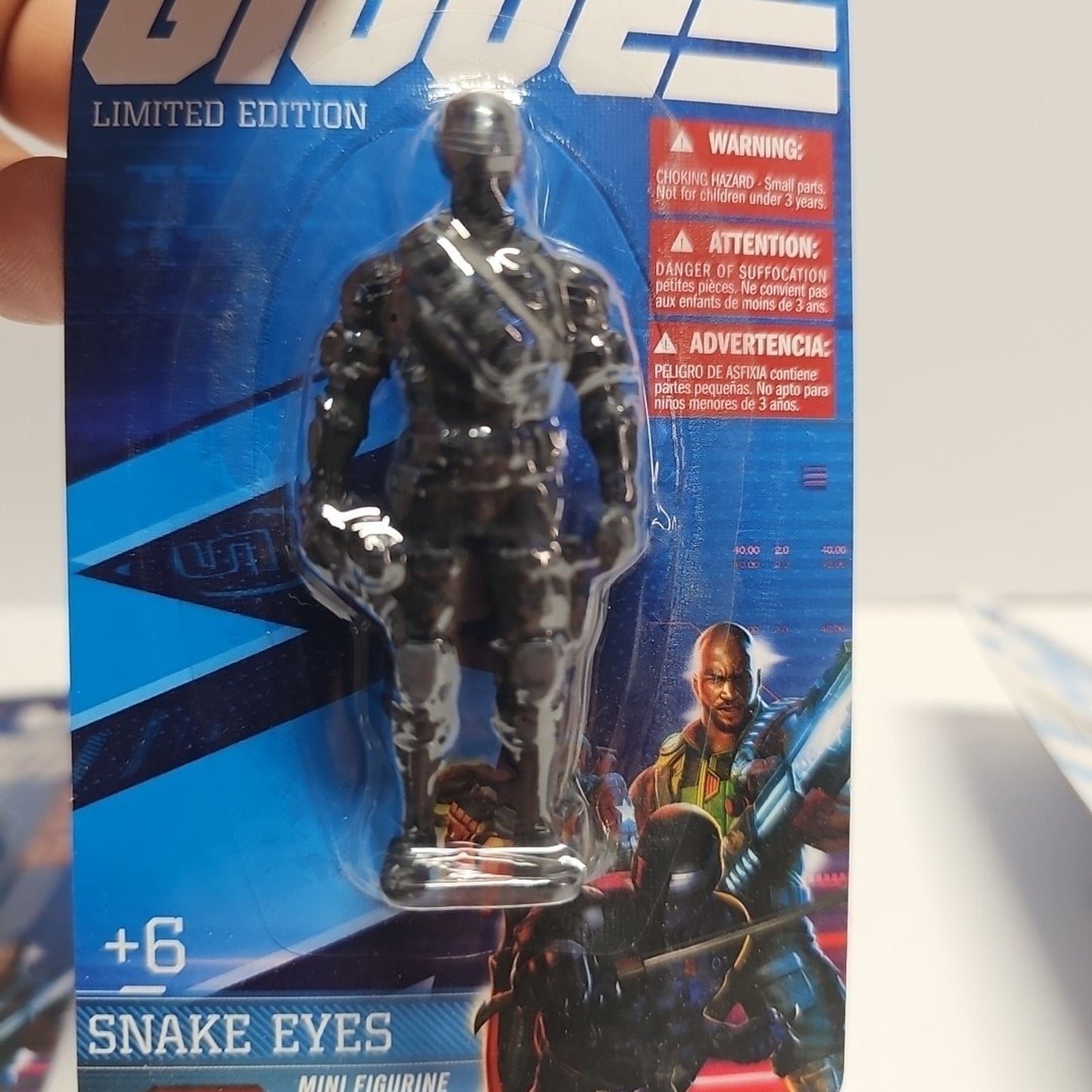 GI Joe ROADBLOCK, SNAKE EYES & DUKE 2.5" Mini figurine figure TOY LOT