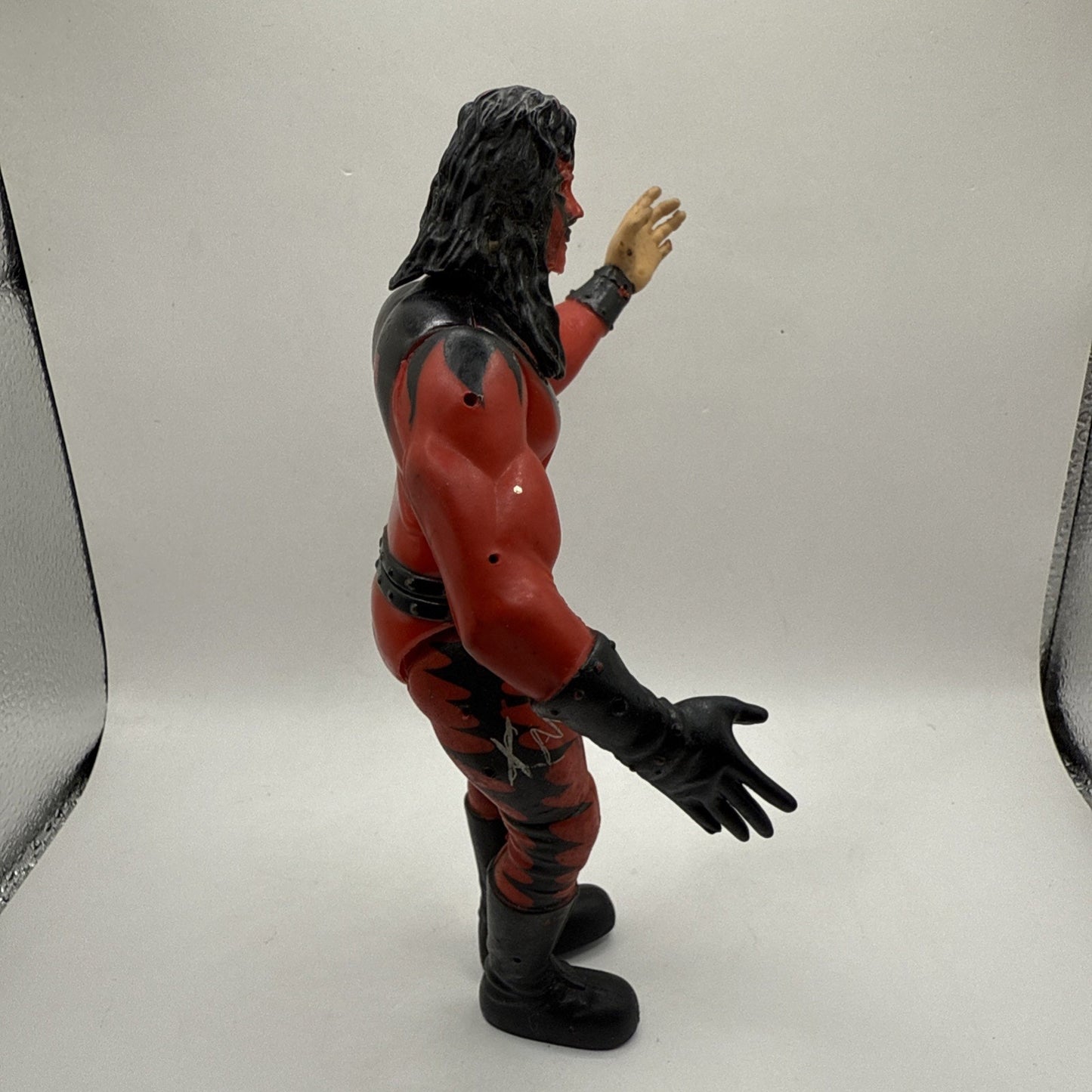 KANE WWE WWF Action Wrestling Toy Figure 1998 Jakks Pacific Titan Sports 6" Tall