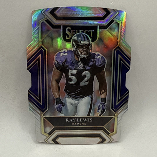 2021 Select Ray Lewis Silver DIE CUT #239 Club Level Ravens Hurricanes HOF