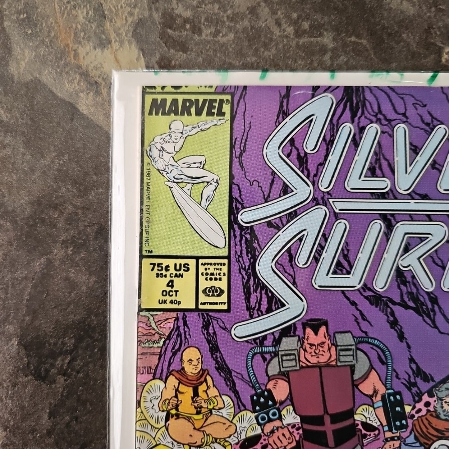 Silver Surfer #4 Marvel Comics 1987 Newsstand - Roger's & Rubinstein Comic Book