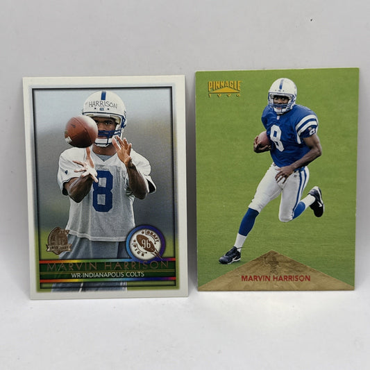 1996 TOPPS FOOTBALL ROOKIE #426 MARVIN HARRISON RC INDIANAPOLIS COLTS 2 CARD