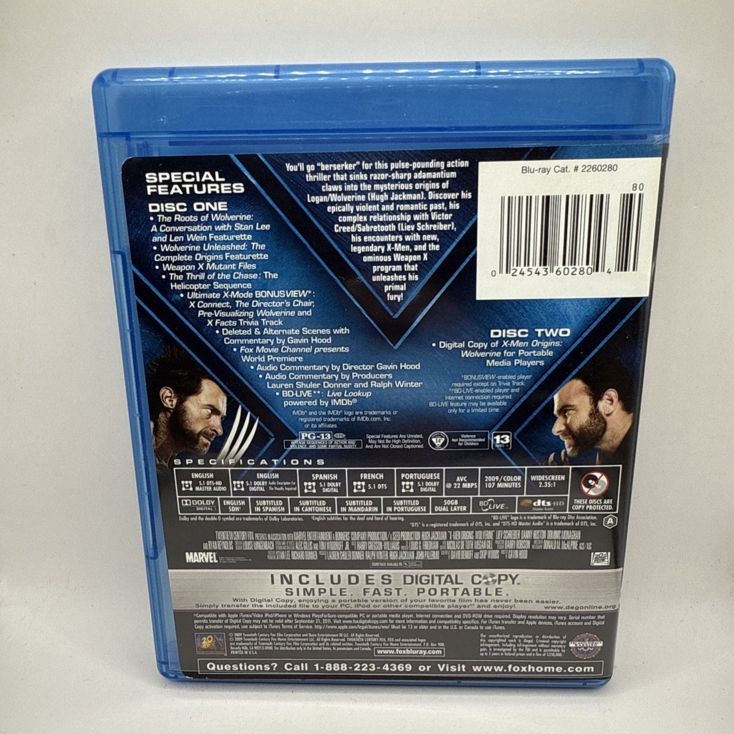 X-Men Origins: Wolverine (Two-Disc Ultimate Edition) [Blu-ray] Movie