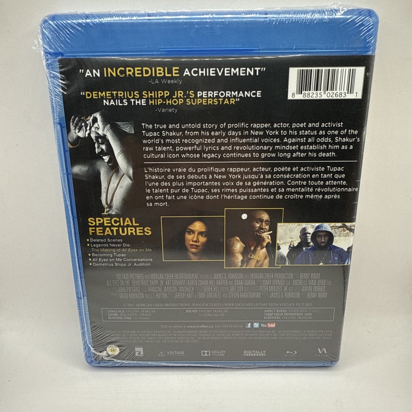 All Eyez On Me (2017 Blu-ray) 2Pac Tupac 2 Pac Shakur The Untold Story Of