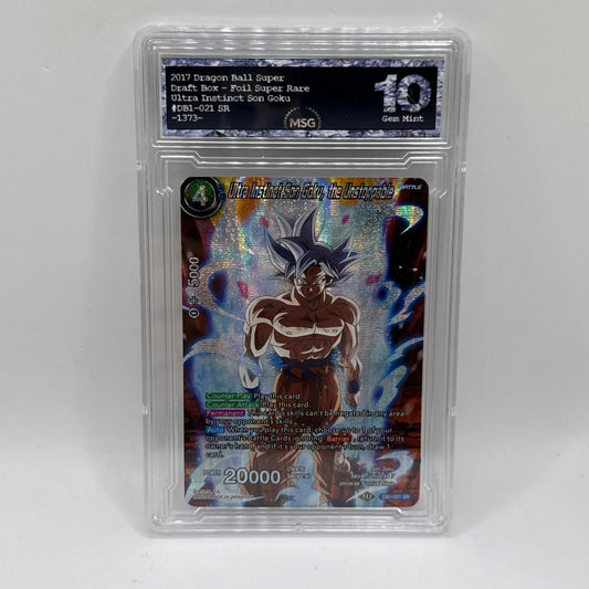 Dragon Ball Super Card Game Ultra Instinct Son Goku, the Unstoppable Graded 10