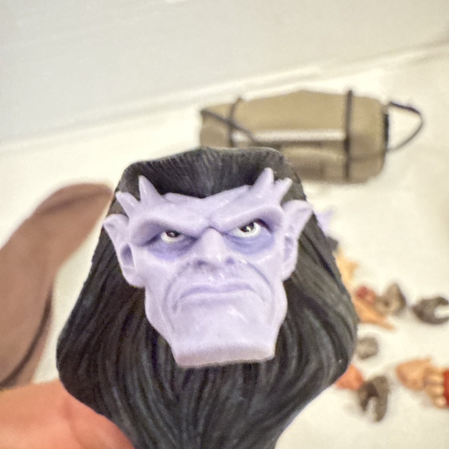 Lot Of Action Figure Random Assortment Of Hands + Gargoyle Head + Accessories