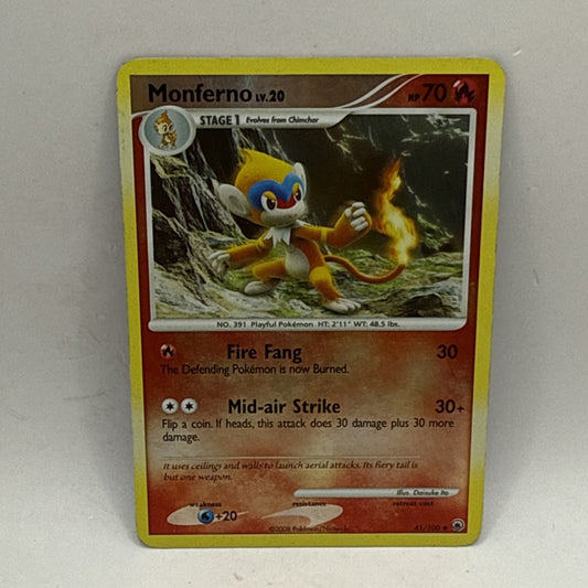 Monferno Majestic Dawn Reverse Holo Pokémon TCG 41/100 Diamond & Pearl HP Card