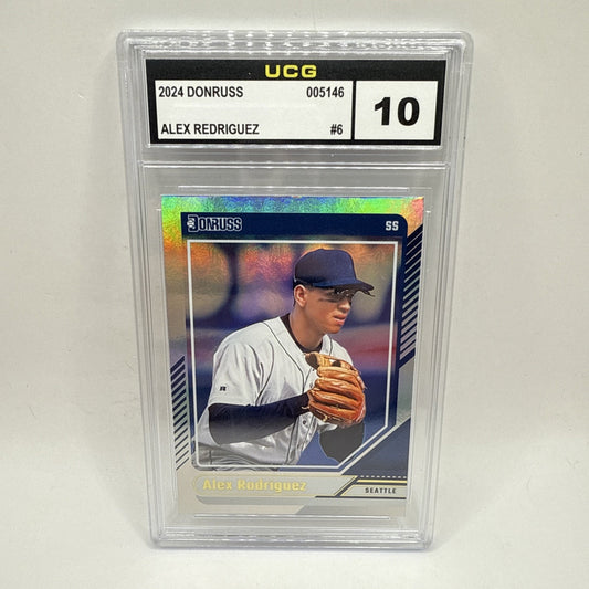 Alex Rodriguez 2024 Donruss Optic Silver Holo Prizm #6 Mariners Graded 10 MLB