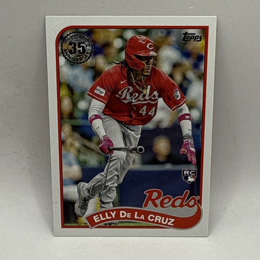 2024 Topps Series 1 - 1989 Topps Baseball Elly De La Cruz #89B-69 (RC) MLB Reds