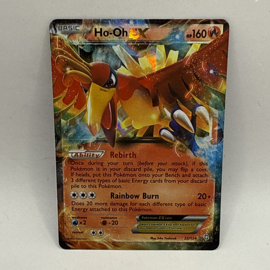 Ho-Oh-EX Dragons Exalted 22/124 Holo Holo Rare Pokémon TCG MP Collectible Card