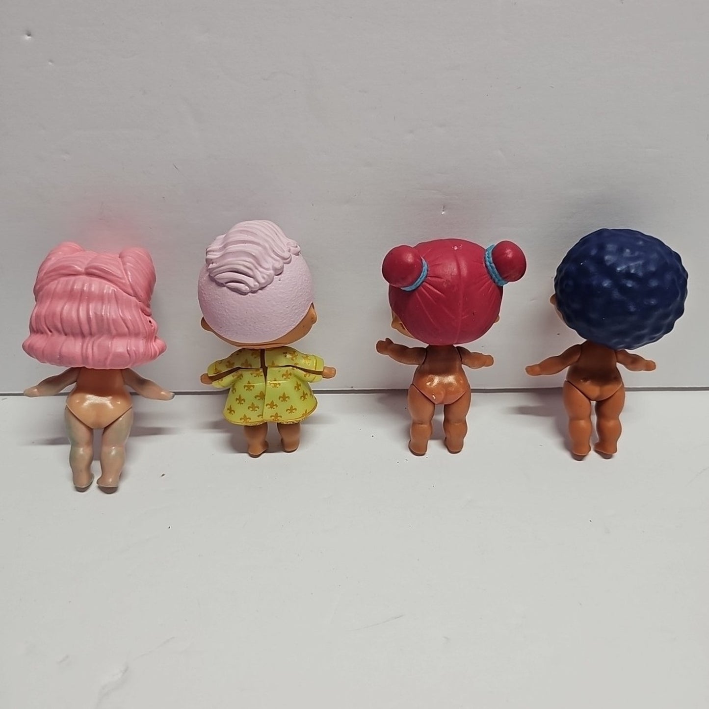 LOL Surprise Mini Dolls Mixed Lot of 4 Different Girls Collectible Pre-Owned