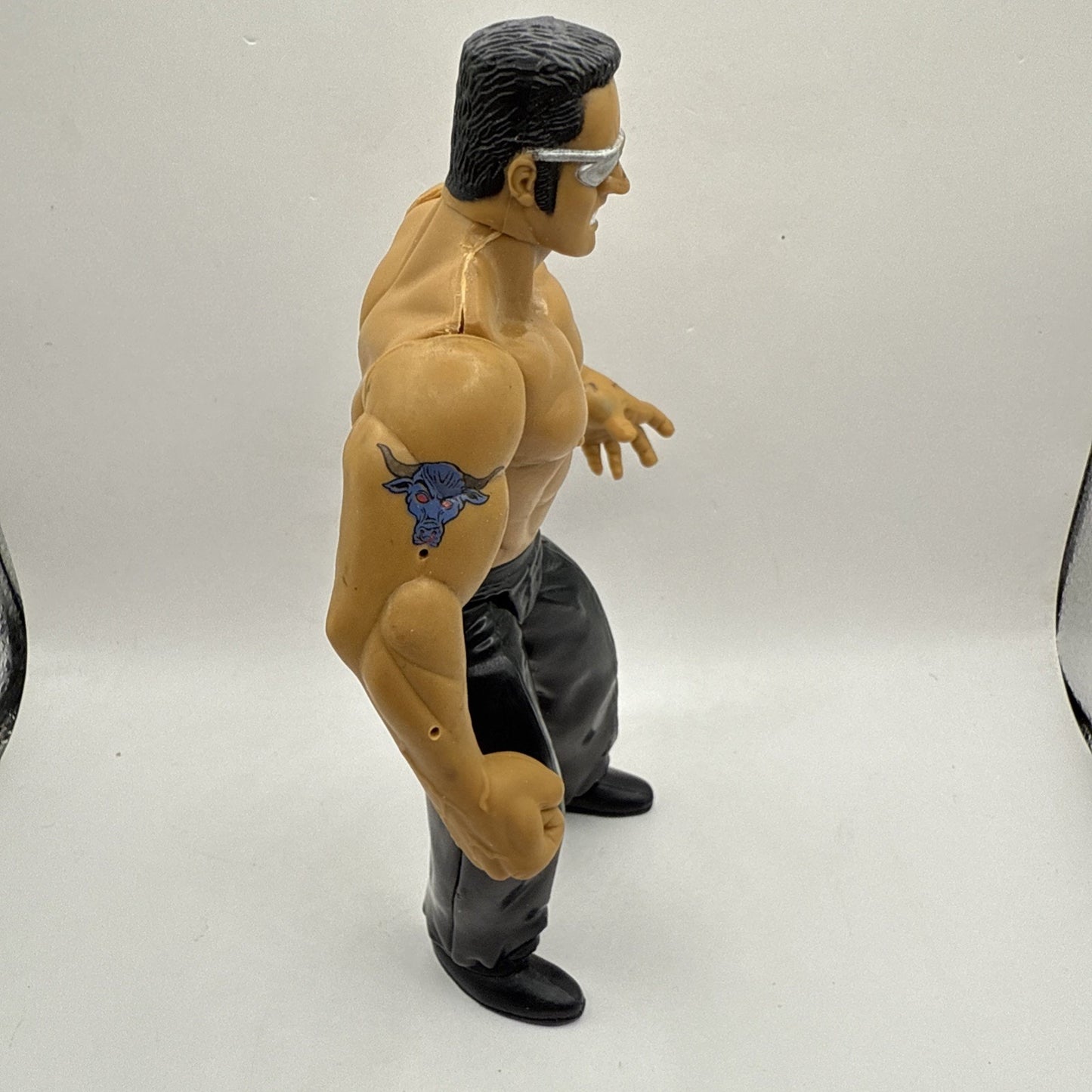 The Rock 1998 Jakks Pacific WWF action figure No Vest Rocky Maivia WWE Dwayne