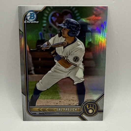 2022 Bowman Chrome Sal Frelick /499 Refractor #BCP-250 MLB Brewers