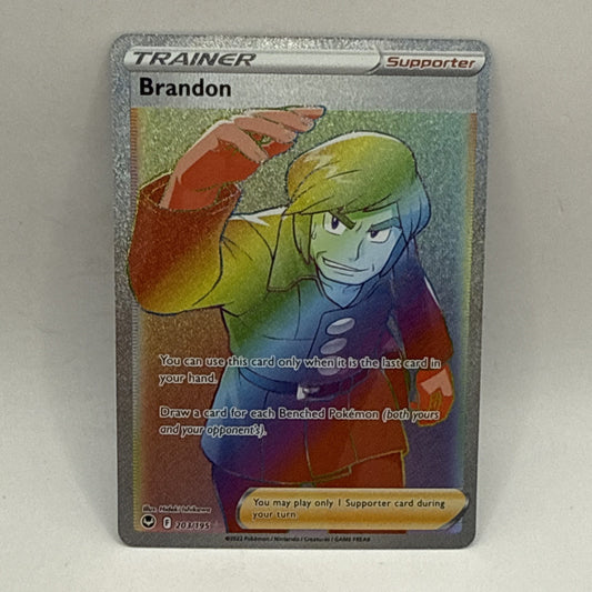 Pokémon TCG Brandon 203/195 Swsh12: Sword & Shield - Silver Tempest Holo LP Card