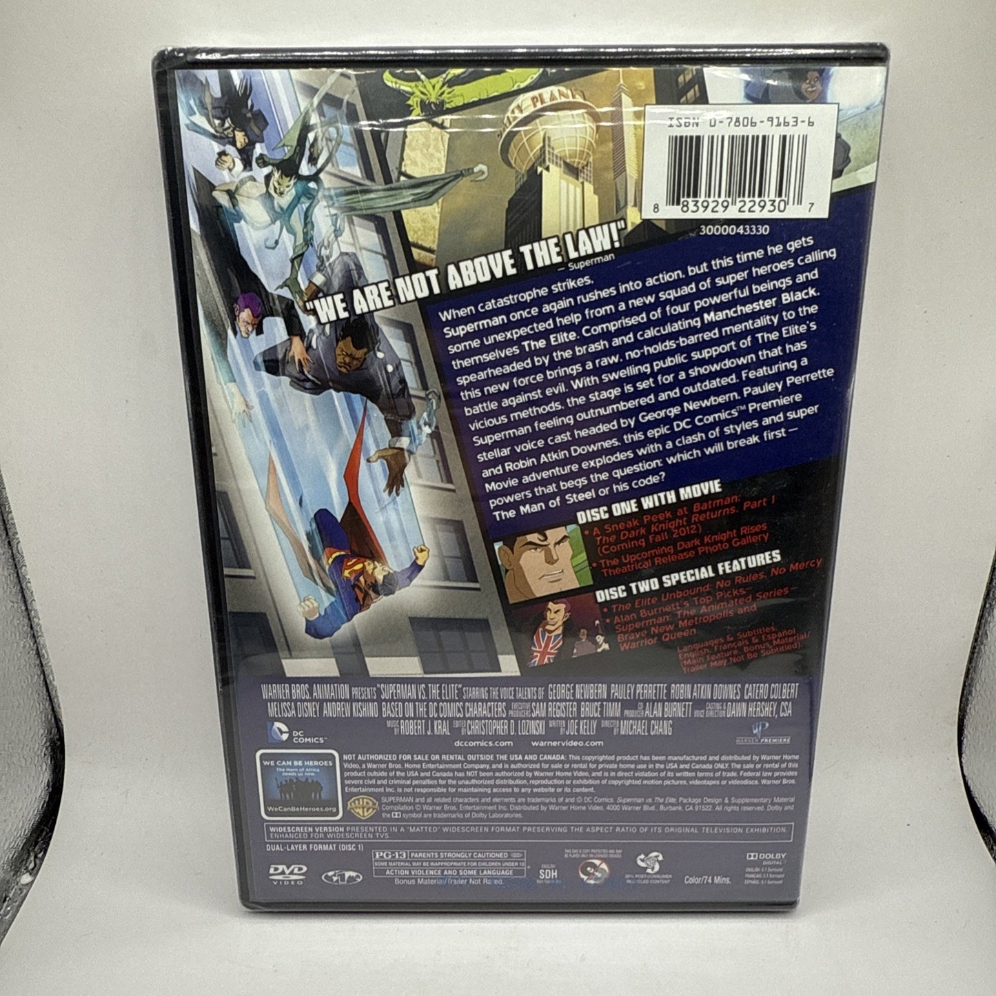 Superman vs. The Elite (DVD, 2012, 2-Discs, Special Edition) DC Comics! NEW