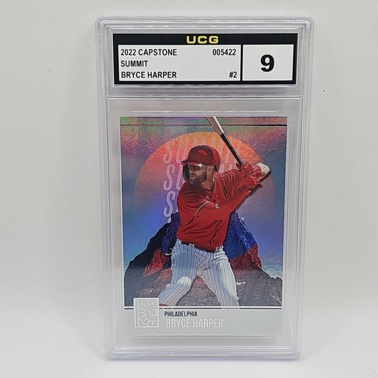 2022 Panini Capstone Summit #S-2 Bryce Harper Philadelphia Phillies Graded 9 MLB