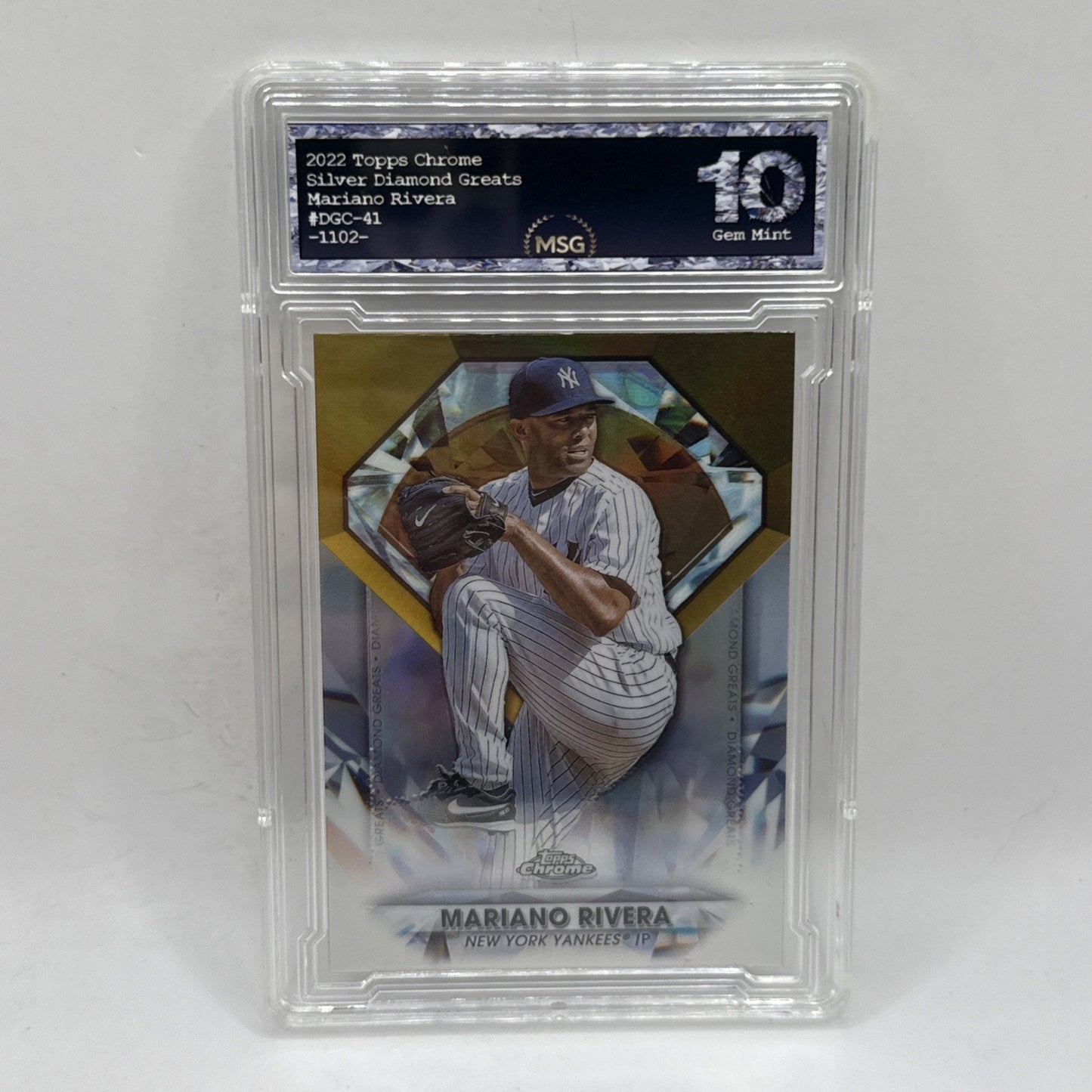 2022 Topps Chrome Update Mariano Rivera Diamond Greats #DGC-41 Yankees Graded 10