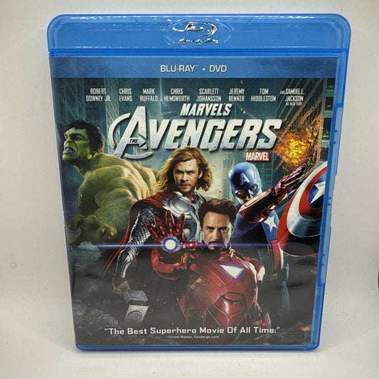 Marvel's The Avengers (Blu-ray + DVD, 2012) Iron Man, Hulk, Captain America Thor