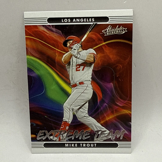 2022 Panini Absolute #ET-4 Mike Trout Extreme Team - MLB Los Angeles