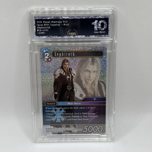 Sephiroth Foil - 14-123C - Final Fantasy TCG VII Remake Graded 10 Gem Mint Card