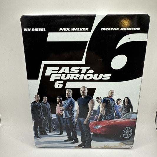 Fast & Furious 6 STEELBOOK DVD Blu-ray Extended Vin Diesel Paul Walker