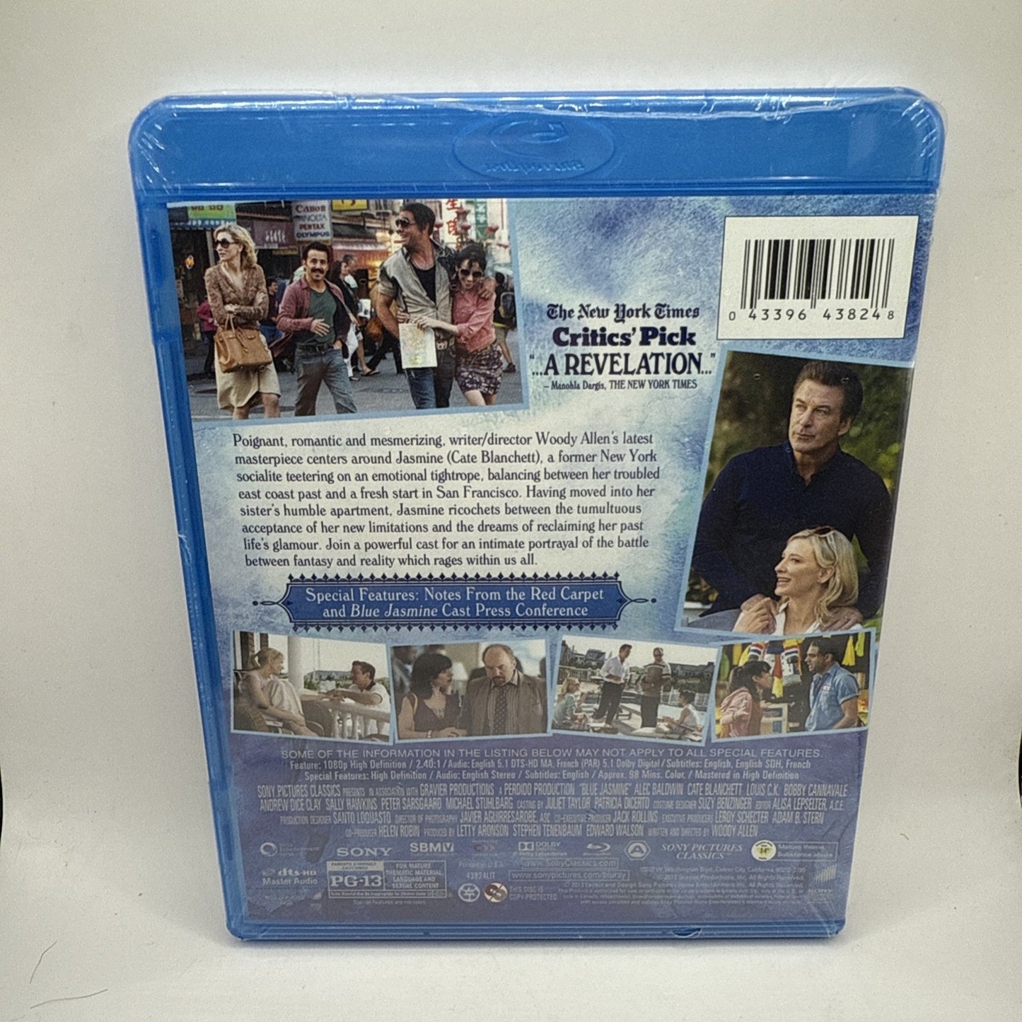 Blue Jasmine (Blu-ray, 2013) by Woody Allen Alec Baldwin Cate Blanchett SEALED!