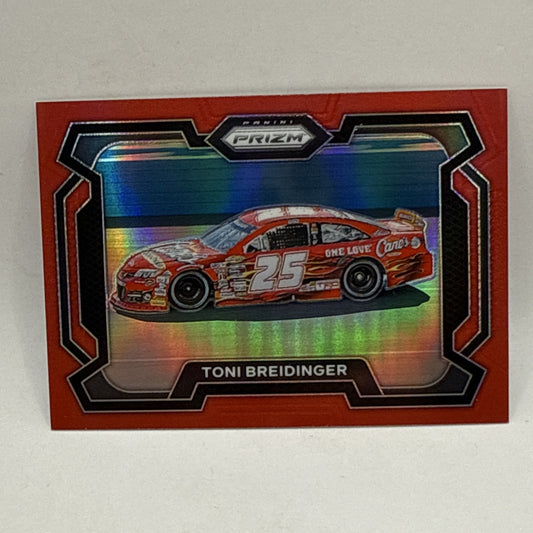 2024 Panini Prizm NASCAR Racing “Rides” 81 Toni Breidinger Red Prizm SP /299