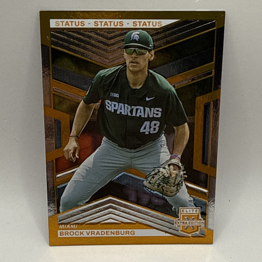 2023 Panini Elite Extra Edition - Brock Vradenburg #57 Orange /275 (RC) Miami