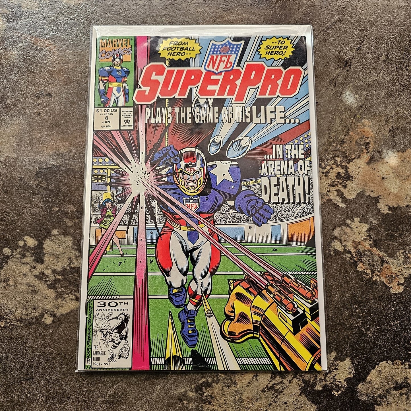 1992 NFL Superpro Hammered Comic Issue Feb 5 & Plays The Game Of His Life Comic