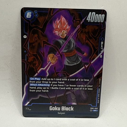 Dragon Ball Fusion World Awakened Pulse Eng fb01-039 Goku Black Sr Super Rare