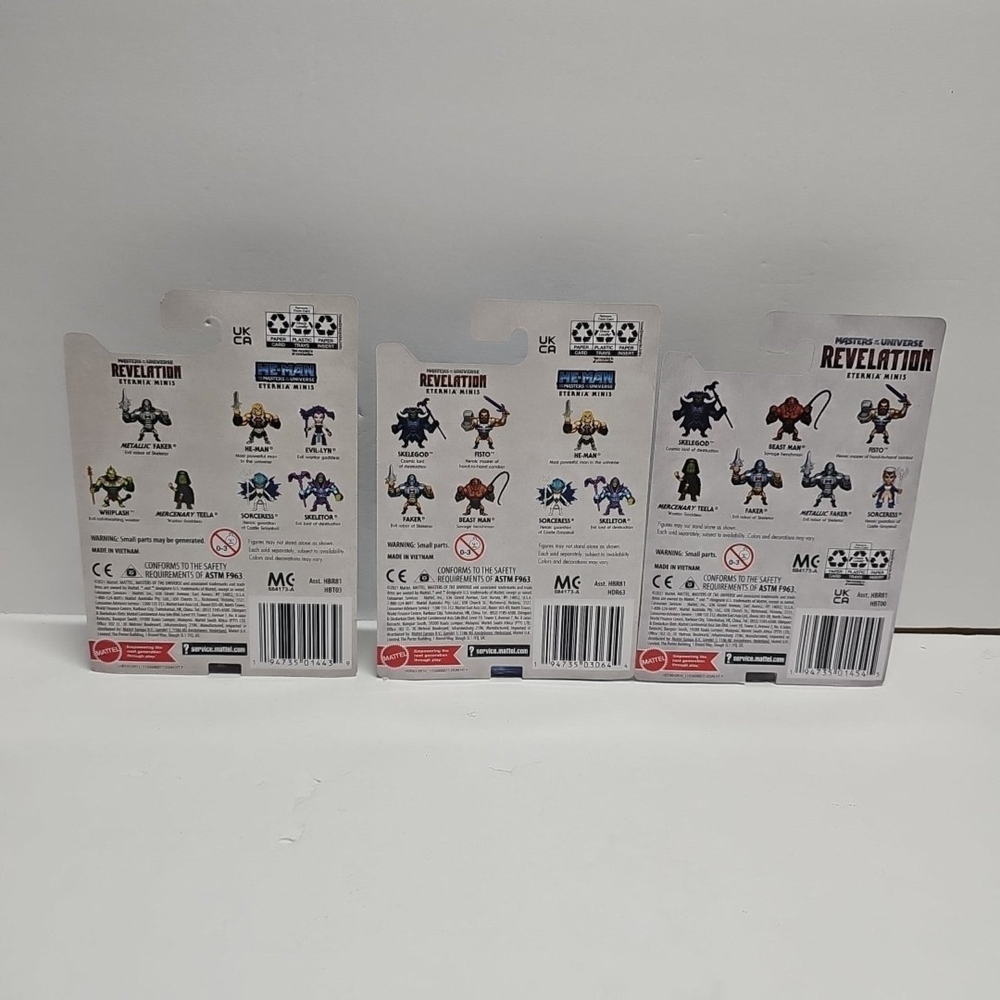 He-Man Etermia Minis Mercenary Teels, Faker & He-Man New Action Figure Lot