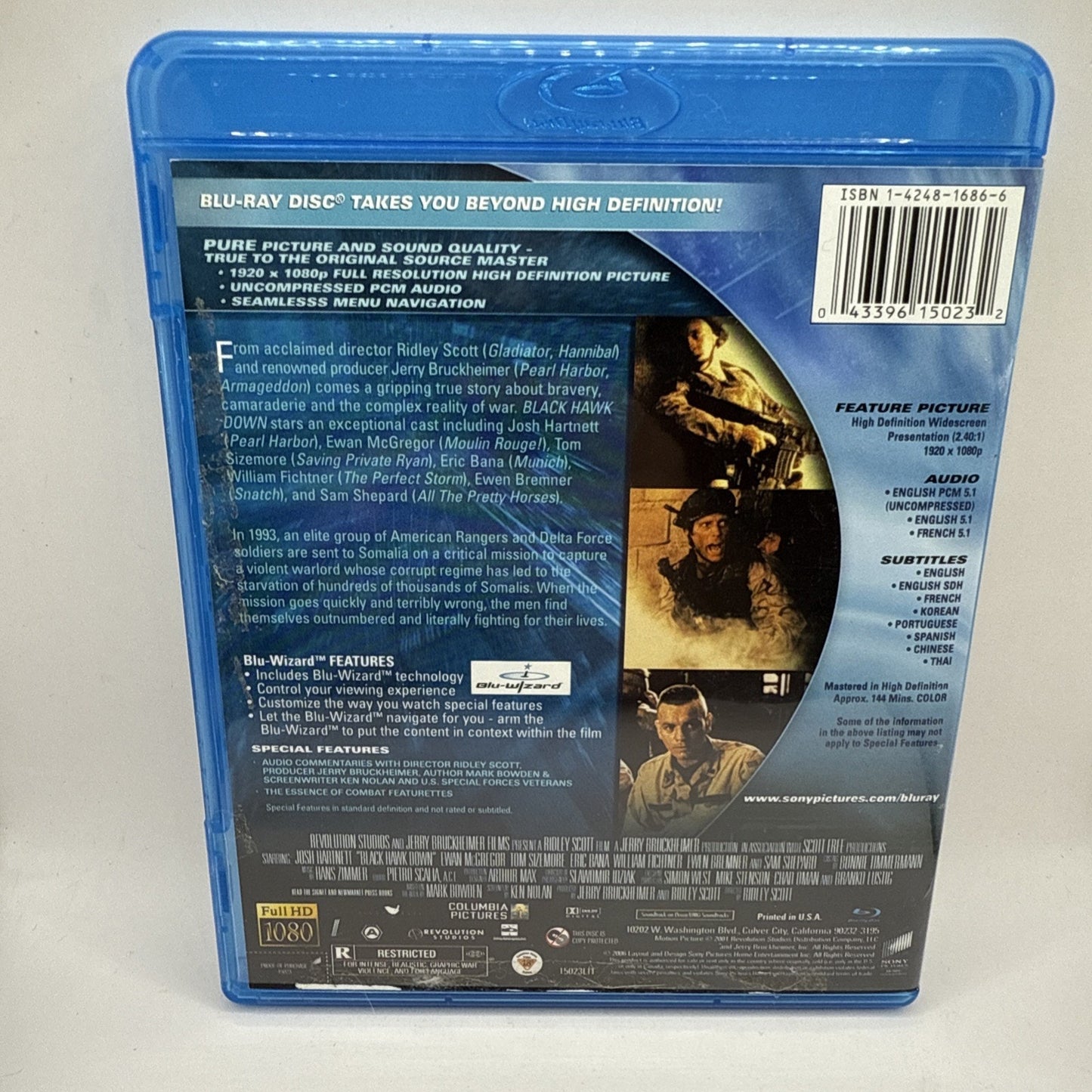Black Hawk Down (Blu-ray, 2001) Leave No Man Behind - High Definition Movie