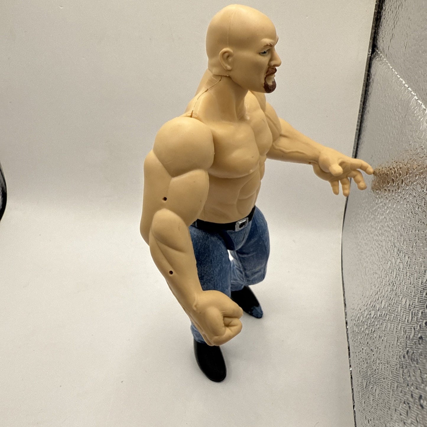 STONE COLD STEVE AUSTIN WWE WWF Jakks Titan Tron Live Wrestling Figure