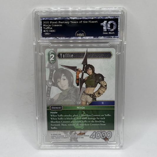 Final Fantasy Yuffie - 25-049C - Tears of the Planet Graded 10 Gem Mint