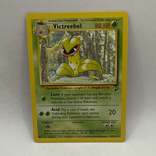 Pokemon - Victreebel - 32/130 - Base Set 2 - Rare Vintage Collectible Card HP