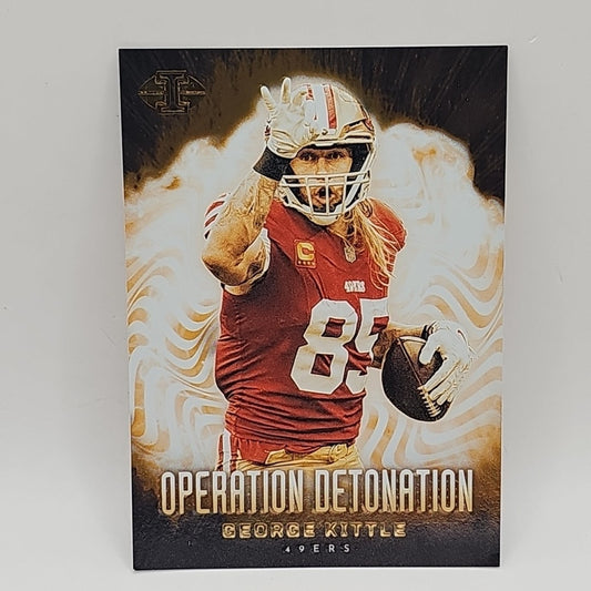 George Kittle 2023 Panini Illusions #5 Operation Detonation San Francisco 49ers