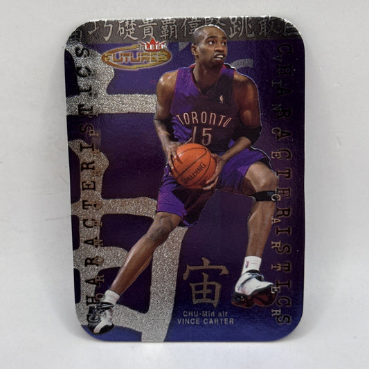 2000-01 Fleer Futures Die Cut Characteristics #1 C Vince Carter Toronto Raptors