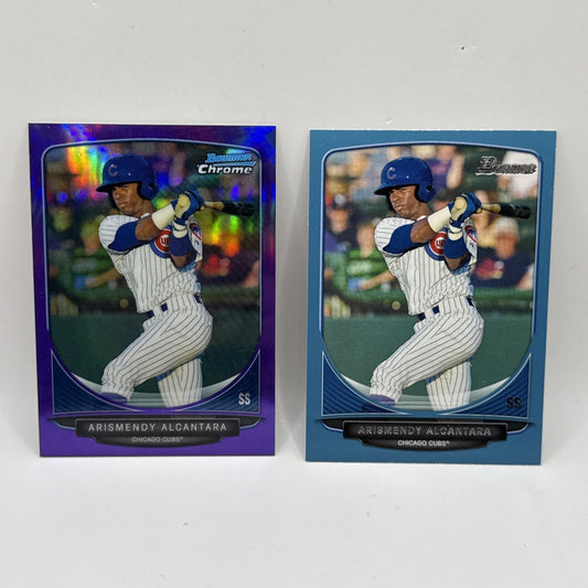 ARISMENDY ALCANTARA 2013 BOWMAN CHROME #BCP21 ROOKIE REFRACTORS /199 & /500 Sp