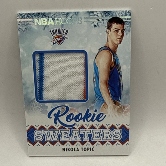 2024-25 NBA Hoops NIKOLA TOPIC #RSW-TOP Rookie Sweaters PATCH - OKC THUNDER