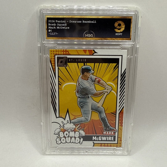 2024 Panini Donruss - Bomb Squad Holo #6 Mark McGwire Graded 9 Mint MLB