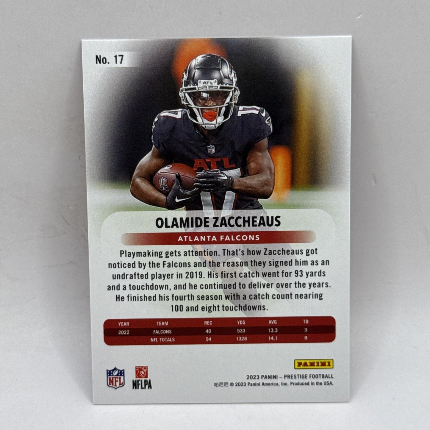 2023 Panini Prestige Xtra Points Premium Red /399 Olamide Zaccheaus #17