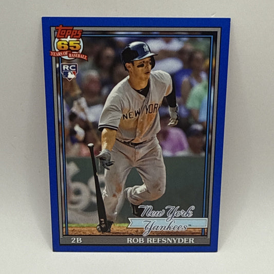 2016 Topps Archives #241 Rob Refsnyder Blue Border /199 MLB New York Yankees