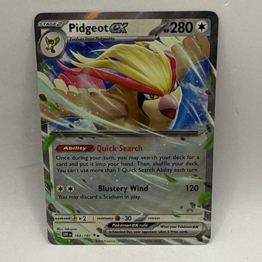 Pidgeot ex - 164/197 - Pokemon TCG Paldean Fates (2024) - LP - HOLO