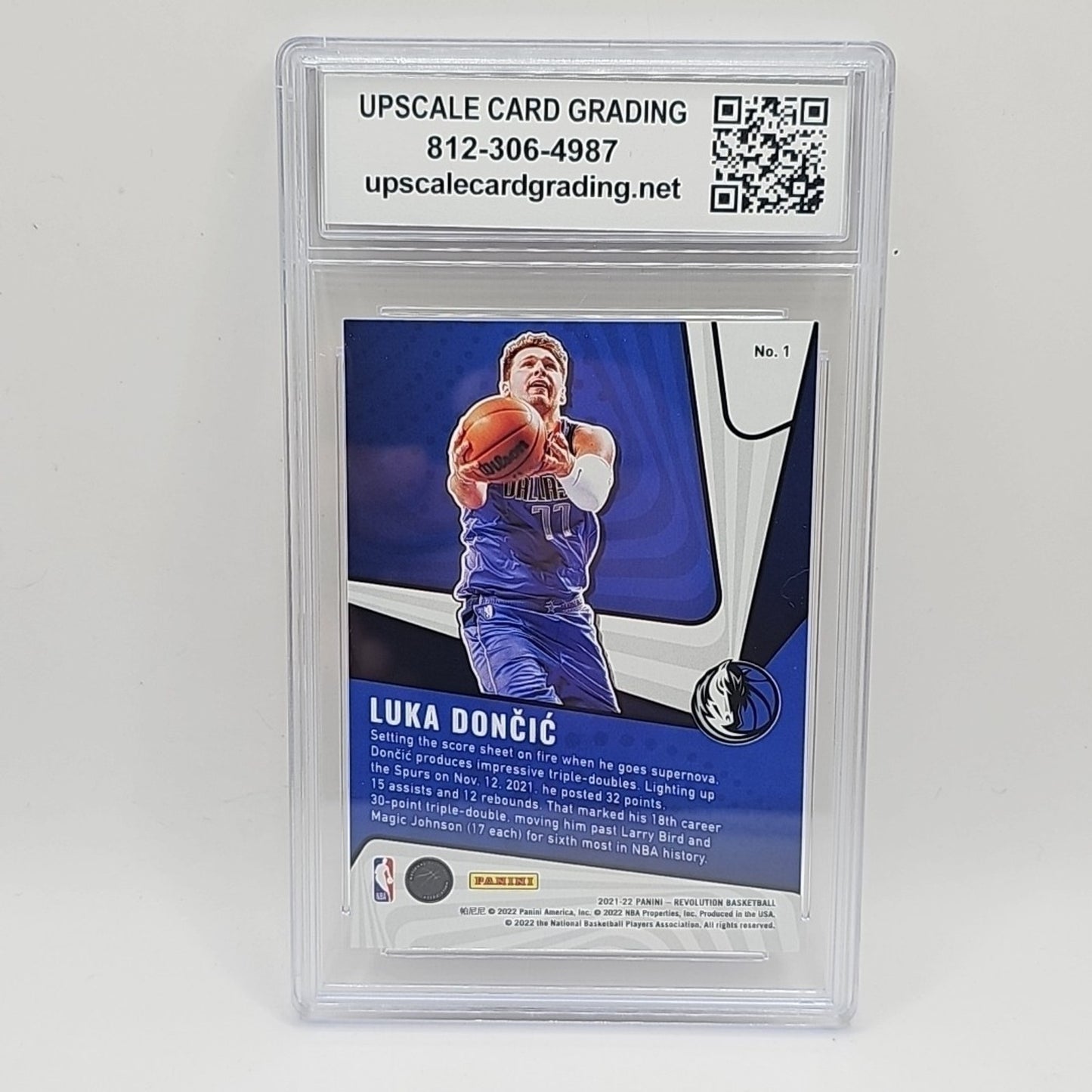 2021-22 Panini Revolution #1 Luka Doncic Supernova Graded 10 Gem Mint NBA Card